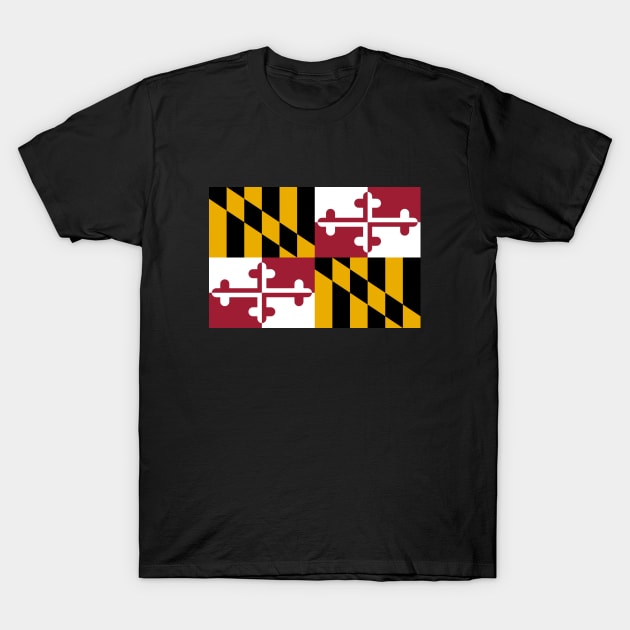 Flag of Maryland T-Shirt by brigadeiro